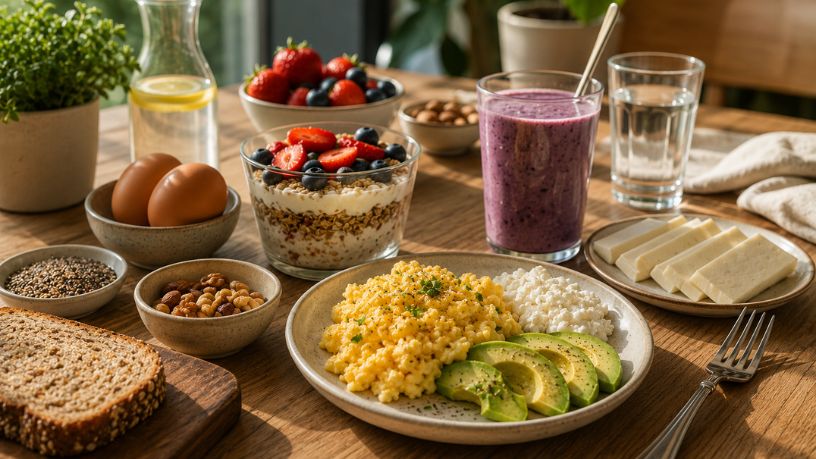A importância da proteína no café da manhã e estratégias práticas para otimizar a primeira refeição do dia